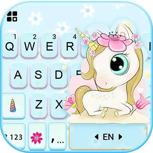 Play Cute Flower Unicorn Keyboard Background APK Play Cute Flower Unicorn Keyboard Background APK