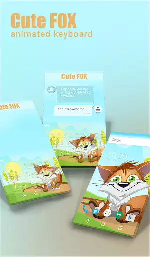Play Cute Fox Animated Keyboard