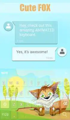 Play Cute Fox Animated Keyboard