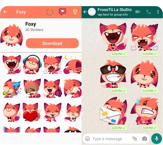Play Cute Fox Stickers WAStickerApp  and enjoy Cute Fox Stickers WAStickerApp with UptoPlay