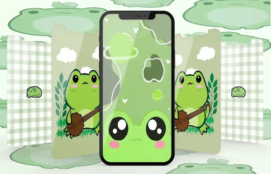 Play Cute Frog Aesthetic Wallpapers  and enjoy Cute Frog Aesthetic Wallpapers with UptoPlay