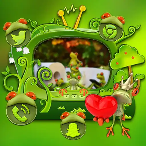 Play Cute Frog Launcher Theme APK