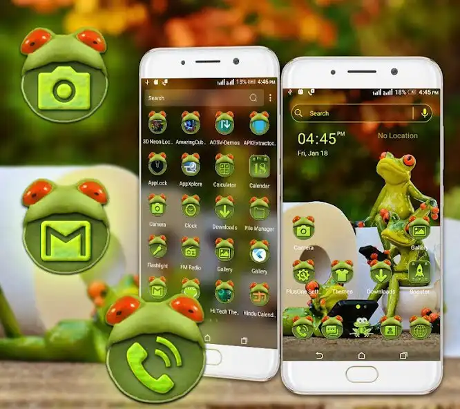 Play Cute Frog Launcher Theme as an online game Cute Frog Launcher Theme with UptoPlay