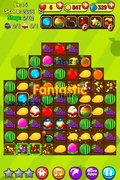 Play Cute Fruit Tale as an online game Cute Fruit Tale with UptoPlay