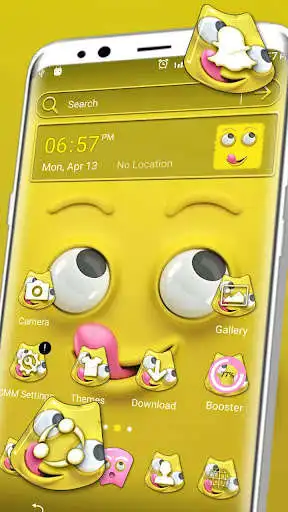 Play Cute Funny Face Launcher Theme  and enjoy Cute Funny Face Launcher Theme with UptoPlay
