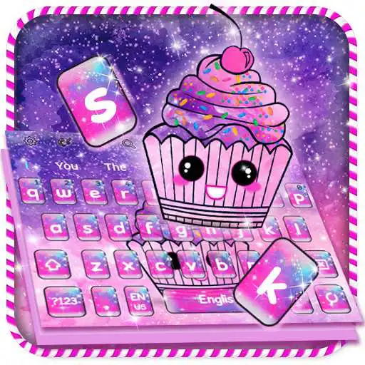Run free android online Cute Galaxy Cupcake Keyboard Theme APK