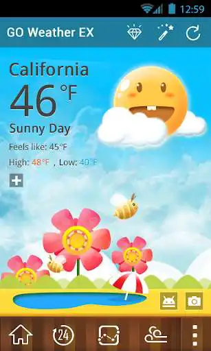 Play Cute Garden GO Weather Live BG  and enjoy Cute Garden GO Weather Live BG with UptoPlay