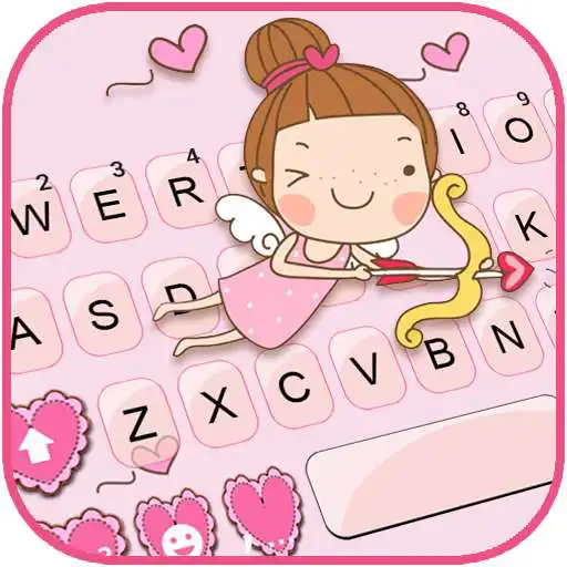 Play Cute Girl Angel Keyboard Background APK