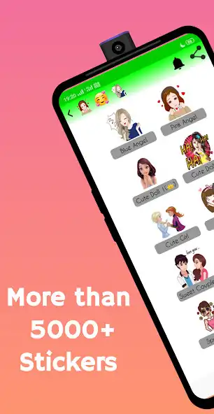 Play Cute Girl Animated Stickers  and enjoy Cute Girl Animated Stickers with UptoPlay