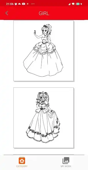 Play Cute Girl Coloring Book  and enjoy Cute Girl Coloring Book with UptoPlay