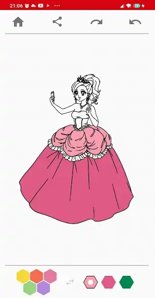 Play Cute Girl Coloring Book as an online game Cute Girl Coloring Book with UptoPlay