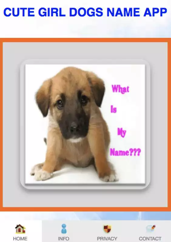 Play CUTE GIRL DOG NAMES APP 2019