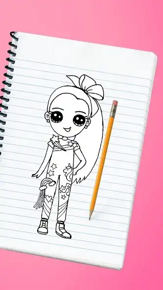 Play Cute Girl Drawing App as an online game Cute Girl Drawing App with UptoPlay