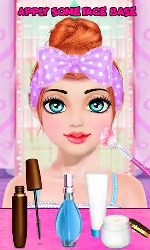 Play Cute Girl Makeup Salon Game: Face Makeover Spa