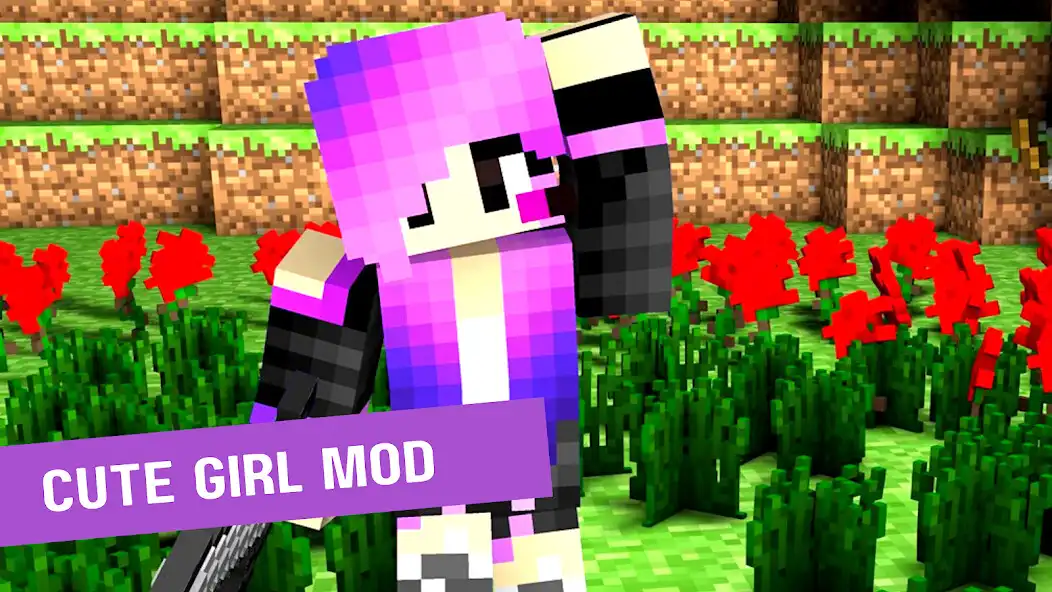 Play Cute Girl Mod for Minecraft  and enjoy Cute Girl Mod for Minecraft with UptoPlay