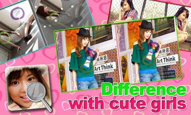 Play Cute Girls Find the Difference