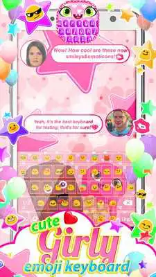 Play Cute Girly Emoji Keyboard