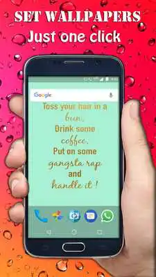 Play Cute Girly Lock Screen with Quotes