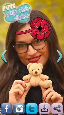 Play Cute Girly Photo Stickers