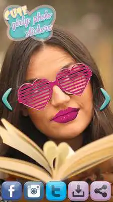 Play Cute Girly Photo Stickers