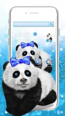 Play Cute Glitter Bow Panda Theme