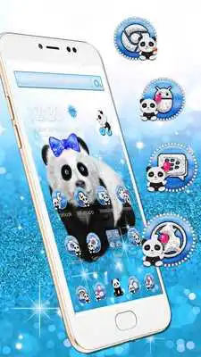 Play Cute Glitter Bow Panda Theme