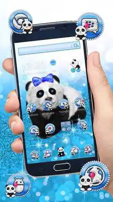 Play Cute Glitter Bow Panda Theme