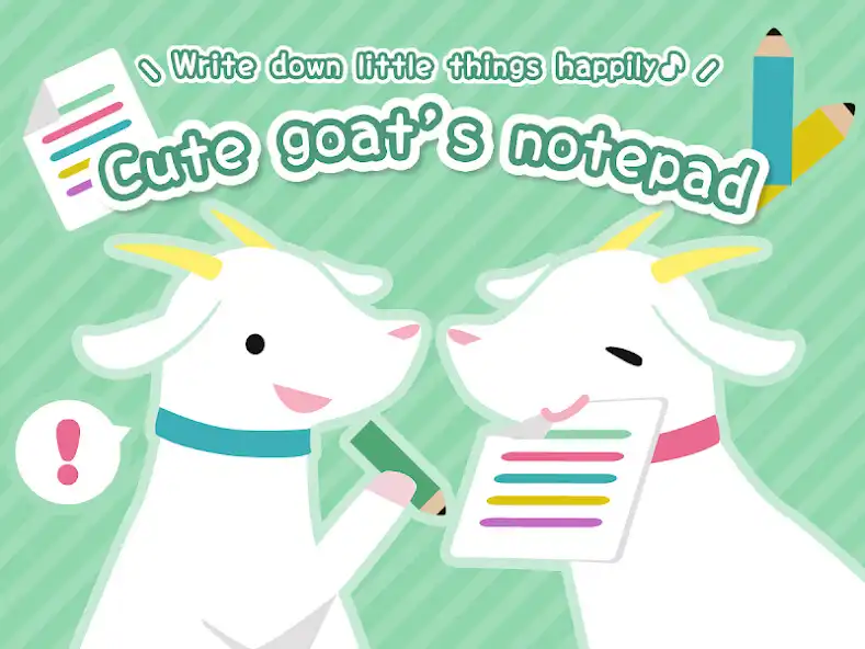 Play Cute goats notepad｜Cute and simple notepad  and enjoy Cute goats notepad｜Cute and simple notepad with UptoPlay
