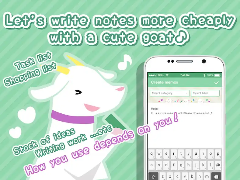 Play Cute goats notepad｜Cute and simple notepad as an online game Cute goats notepad｜Cute and simple notepad with UptoPlay