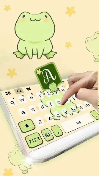 Play Cute Green Frog Theme as an online game Cute Green Frog Theme with UptoPlay