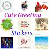 Free play online Cute Greeting Stickers APK