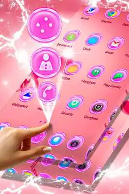 Play Cute Heart Flowers Launcher