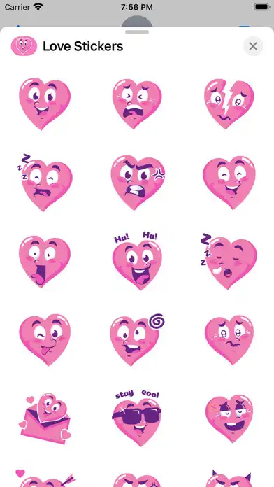 Play Cute Heart Stickers  and enjoy Cute Heart Stickers with UptoPlay