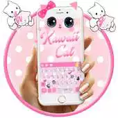 Free play online Cute Kawaii Kitty Pink Bow Keyboard Theme APK Free play online Cute Kawaii Kitty Pink Bow Keyboard Theme APK