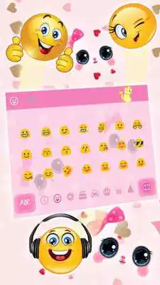 Play Cute Kawaii Kitty Pink Bow Keyboard Theme