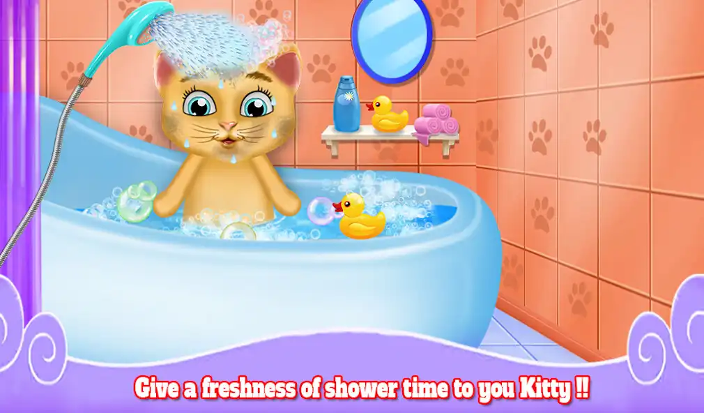 Play Cute Kitten Daycare  Beauty Salon - Fluffy Kitty as an online game Cute Kitten Daycare  Beauty Salon - Fluffy Kitty with UptoPlay