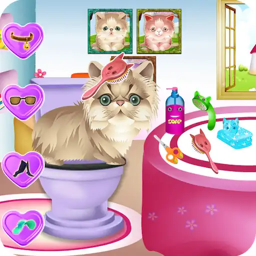 Play Cute Kittens Hairstyles Games APK