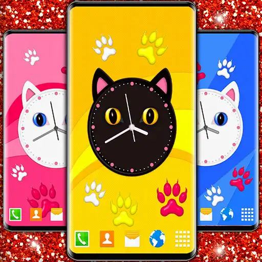 Play Cute Kitty Clock Wallpaper APK Play Cute Kitty Clock Wallpaper APK