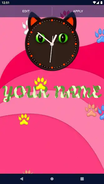 Play Cute Kitty Clock Wallpaper as an online game Cute Kitty Clock Wallpaper with UptoPlay