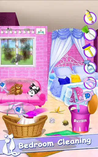 Play Cute Kitty Pet Care Activities as an online game Cute Kitty Pet Care Activities with UptoPlay