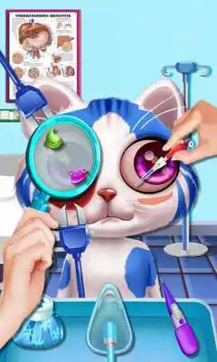 Play Cute Kittys Eyes Doctor