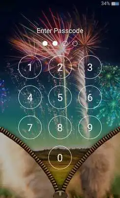 Play Cute Kitty Zipper Lock Screen