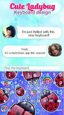 Play Cute Ladybug Keyboard Design
