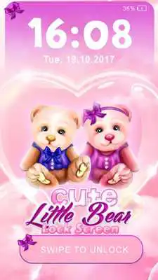 Play Cute Little Bear Lock Screen