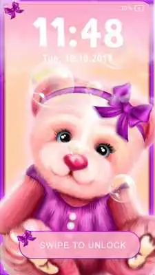 Play Cute Little Bear Lock Screen