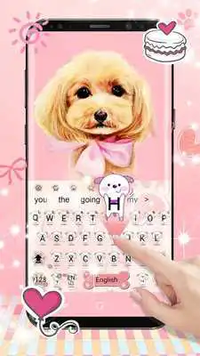 Play Cute little dog keyboard theme