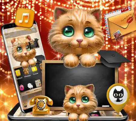 Play Cute Lovely Cartoon Cat Theme
