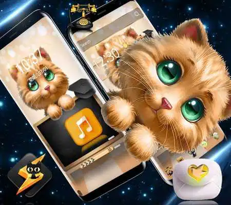 Play Cute Lovely Cartoon Cat Theme
