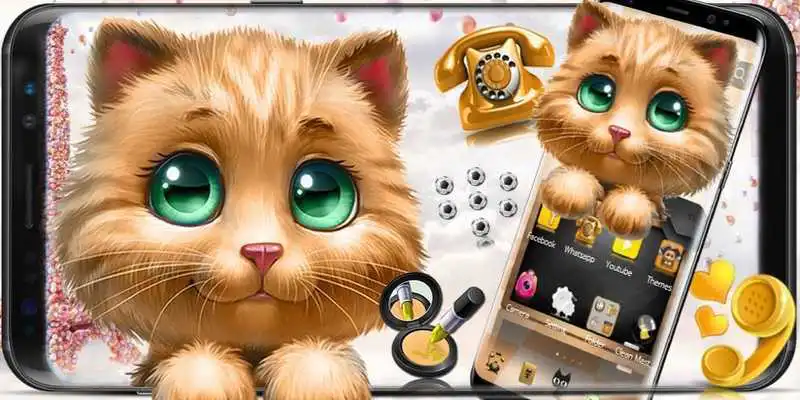 Play Cute Lovely Cartoon Cat Theme