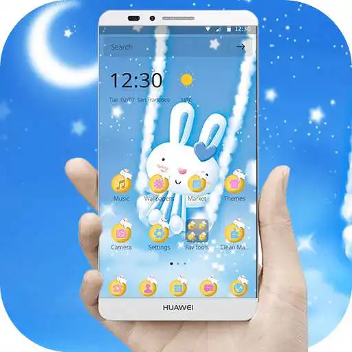 Free play online Cute lovely Rabbit Theme APK